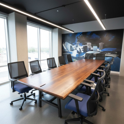 Conference meeting table genuine wood solid furniture tables dining table