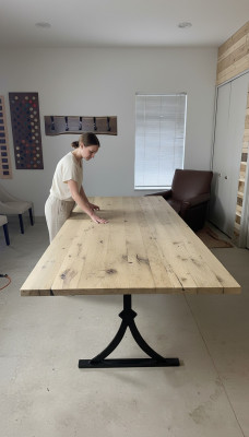 Real Wood Epoxy Resin Dining Table River Table 260x90 New Solid Tables