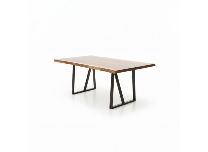 Epoxy resin dining table real wood solid furniture waterfall epoxy table 260x100cm