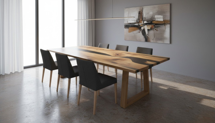 Meeting table dining table handcrafted designer table contemporary