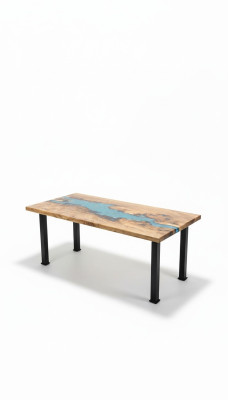 Coffee table river table real wood river table decorative solid epoxy resin