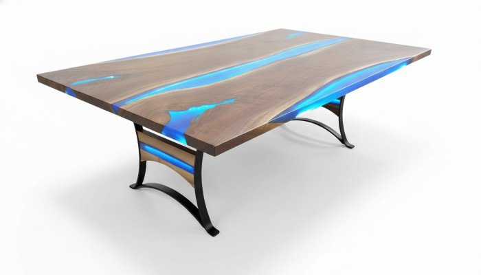 Dining Table River Table Real Wood River Table 260x110 Solid Tables
