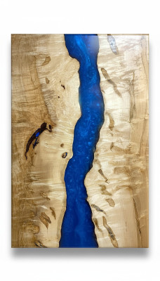Dining Table River Table Solid Wood Tables 220x100 River Table Epoxy Resin Sea