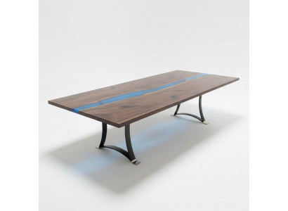 Epoxy Resin Dining Table River Table 240x100 New Solid Wood Tables