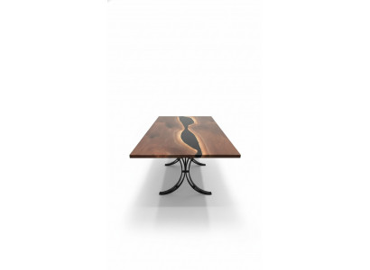 Epoxy Resin Dining Table River Table Real Wood Solid Tables 240x100 River Table New