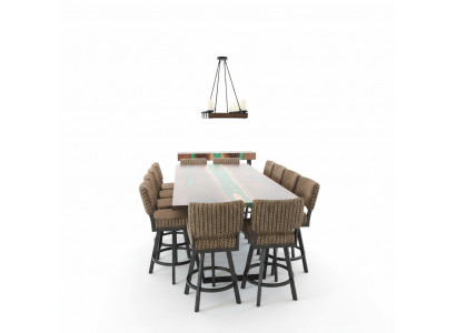 Dining Table River Table Solid Tables 240x100 River Table Epoxy Resin Sea Waterfall
