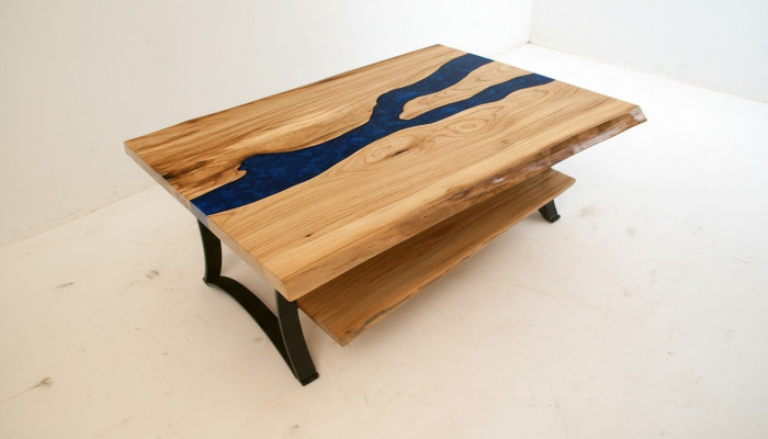 Coffee Table River Table Real Wood River Table Epoxy Resin Solid Tables