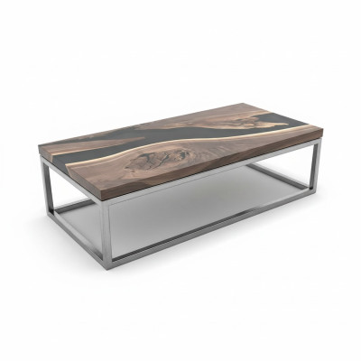 Epoxy resin river table real wood black water tables epoxy furniture solid