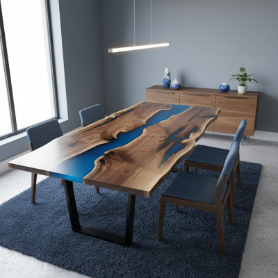 River tables dining table design table modern sea furniture 220x90 epoxy resin ocean