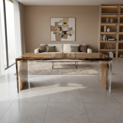 Coffee Table Real Wood River Table Solid Epoxy Resin Tables Coffee Tables 120x60