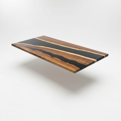 Epoxy resin dining table real solid wood furniture waterfall epoxy table 200x90 New
