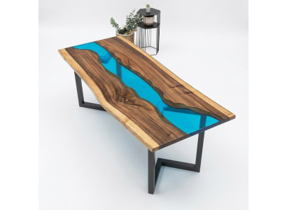 Side table epoxy resin table coffee table handmade coffee table 120x60cm
