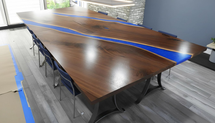 Wood table dining room epoxy resin furniture conference table epoxy resin casting resin new