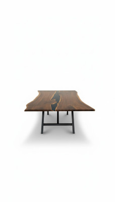 Solid wood furniture dining table epoxy resin real epoxy table casting resin waterfall