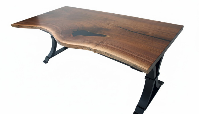 Dining table epoxy resin genuine solid wood furniture waterfall epoxy table 200x90 new