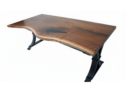 Dining table epoxy resin genuine solid wood furniture waterfall epoxy table 200x90 new
