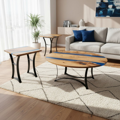 Epoxy river custom-made table epoxy resin real wood price per square meter tables resin