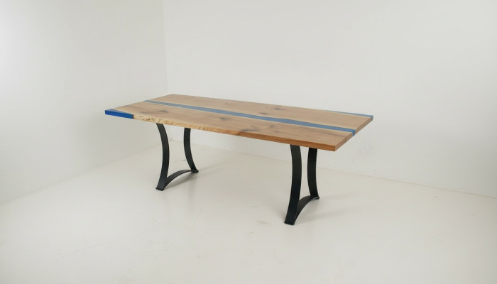 Epoxy resin dining table real wood furniture waterfall epoxy table casting resin solid