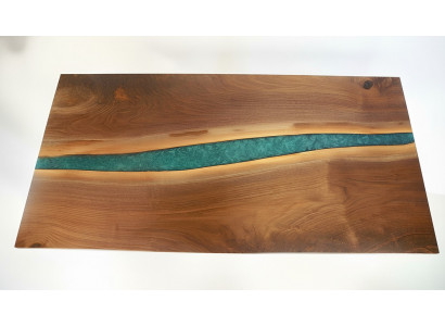 Genuine wood epoxy resin river table black water tables epoxy furniture solid
