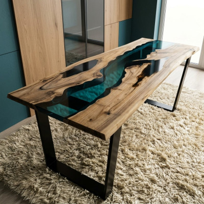 Epoxy resin console table designer tables luxury living room furniture