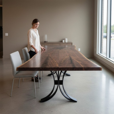 Luxury Dining Table Real Wood Designer Kitchen Table Solid Tables 1 sqm Price