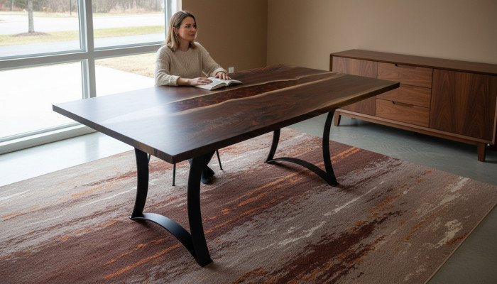 Custom-made Table Epoxy Resin Wood Real Price 1sqm Tables