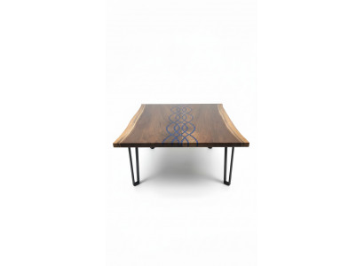 River tables dining table design table modern sea furniture 100x100 epoxy resin ocean