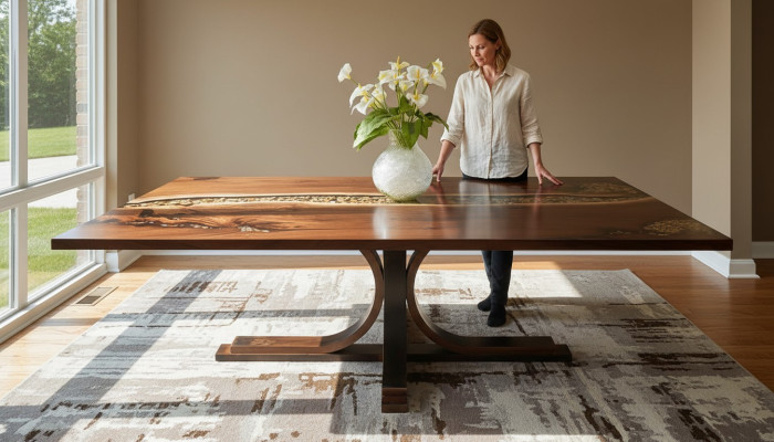 Real Wood Epoxy Resin Custom-Made Table Epoxy River Price Per 1sqm Tables Resin