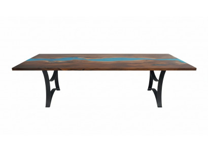 Custom-made table epoxy resin river wood real price 1sqm tables