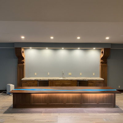 Kitchen countertop, worktop, epoxy resin, epoxy river, genuine custom-made, new, 1 sqm