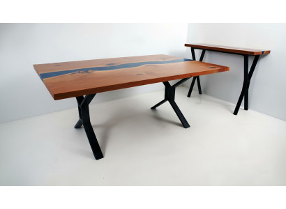 Custom-made epoxy resin river table real wood price per square meter tables resin