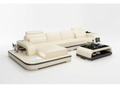 Design living landscape corner sofa upholstered corner suite leather sofa luxury seating suite
