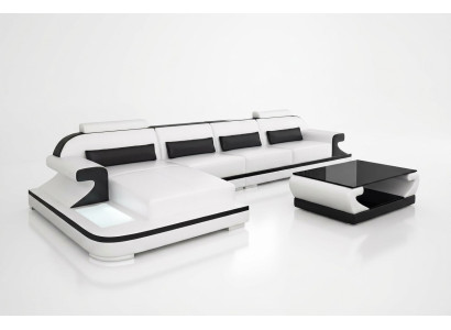 Leather sofa corner couch upholstery suite sofa cushion couch corner set living landscape.