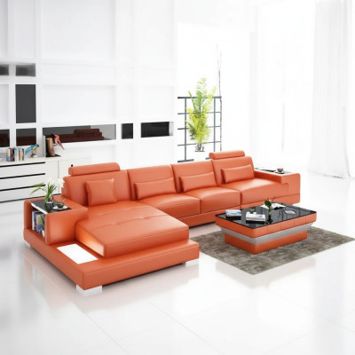 Upholstered Corner Sofa Living Landscape Designer Sofa Corner Sofa L-Shaped Corner Sofa Leather Sofa