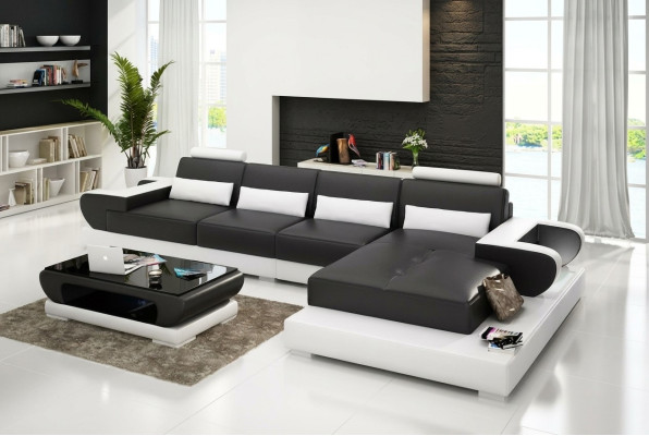 Sofa leather sofa corner couch upholstered suite couch corner suite living landscape upholstery