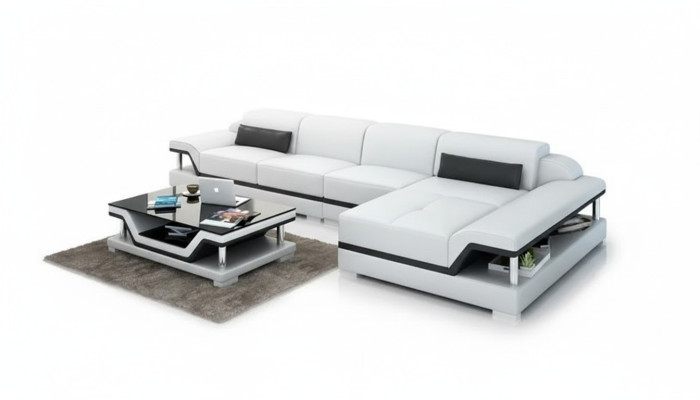 Seating landscape leather sofa corner sofa L-shape modern sofa corner sofa upholstery.