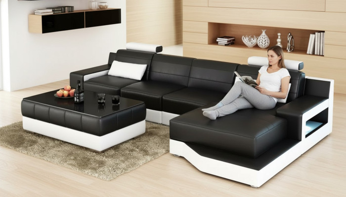 Sectional sofa L-shape modern sofa leather sofa corner sofa upholstered designer sofa