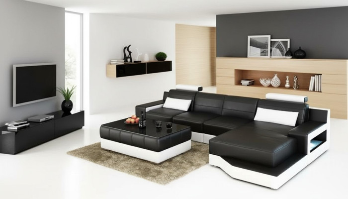 Sectional sofa L-shape modern sofa leather sofa corner sofa upholstered designer sofa