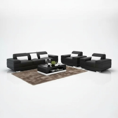 Design sofa set Sofa 321 seater coffee table sets leather set 4-piece group