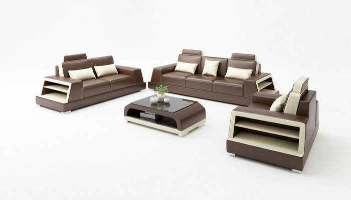Sofa set 321 seater coffee table leather sofa modern sofa couch living room landscape