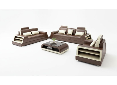 Sofa set 321 seater coffee table leather sofa modern sofa couch living room landscape