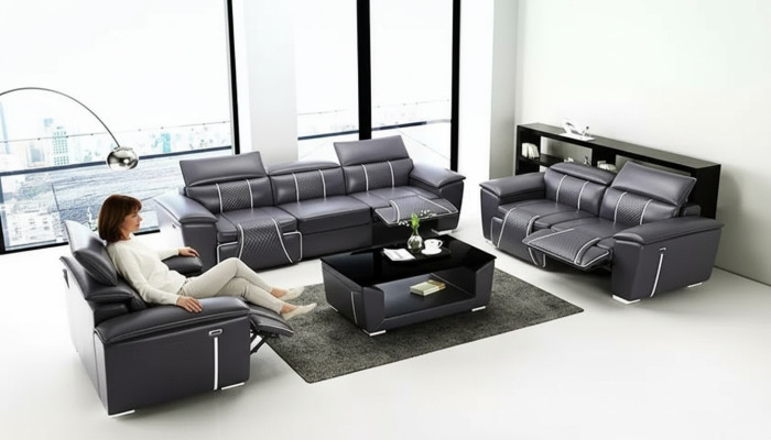 Sofa Set 3-2-1 Seater Design Sofa Couches Upholstered Couch Modern Table New
