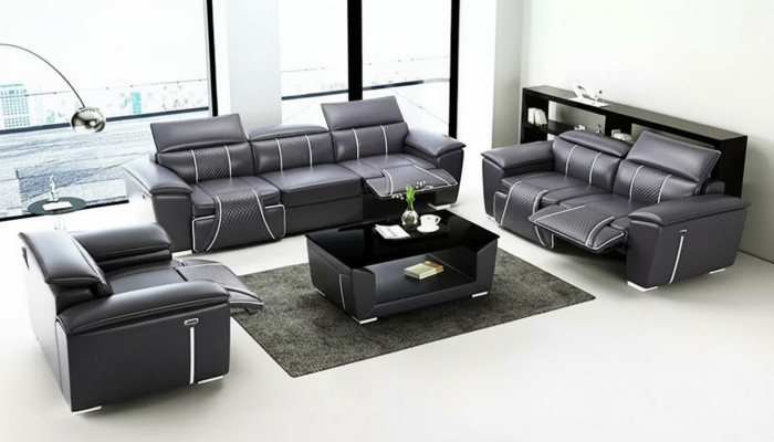 Sofa Set 3-2-1 Seater Design Sofa Couches Upholstered Couch Modern Table New