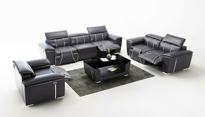 Sofa Set 3-2-1 Seater Design Sofa Couches Upholstered Couch Modern Table New