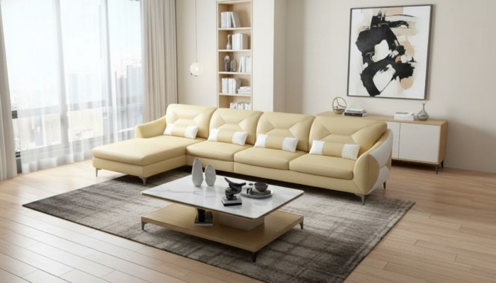 Leather sofa designer sofa corner sofa L-shape modern sofa leather sofa corner sofa upholstery