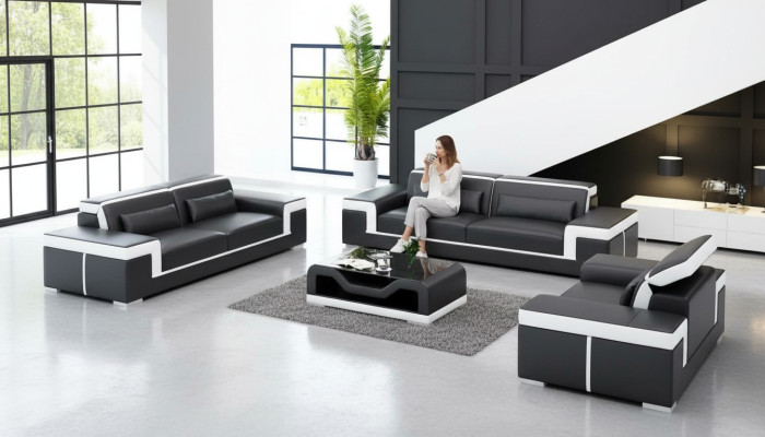 Design Sofa Set 321 Seater Design Sofa Upholstered Couches Couch Luxury New
