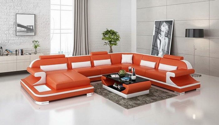 Corner sofa living area corner couch corner unit sofa L-shaped leather sofa couch upholstery