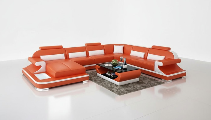 Corner sofa living area corner couch corner unit sofa L-shaped leather sofa couch upholstery