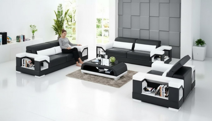 Sofa set 321 seater coffee table living landscape leather sofa modern sofa couch