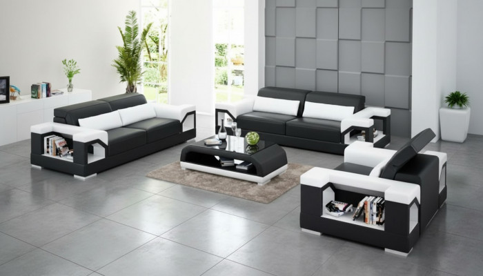 Sofa set 321 seater coffee table living landscape leather sofa modern sofa couch